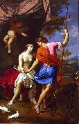 Nicolas Mignard Venus and Adonis painting